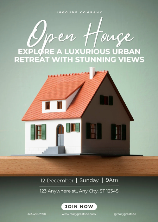 Open house flyer template